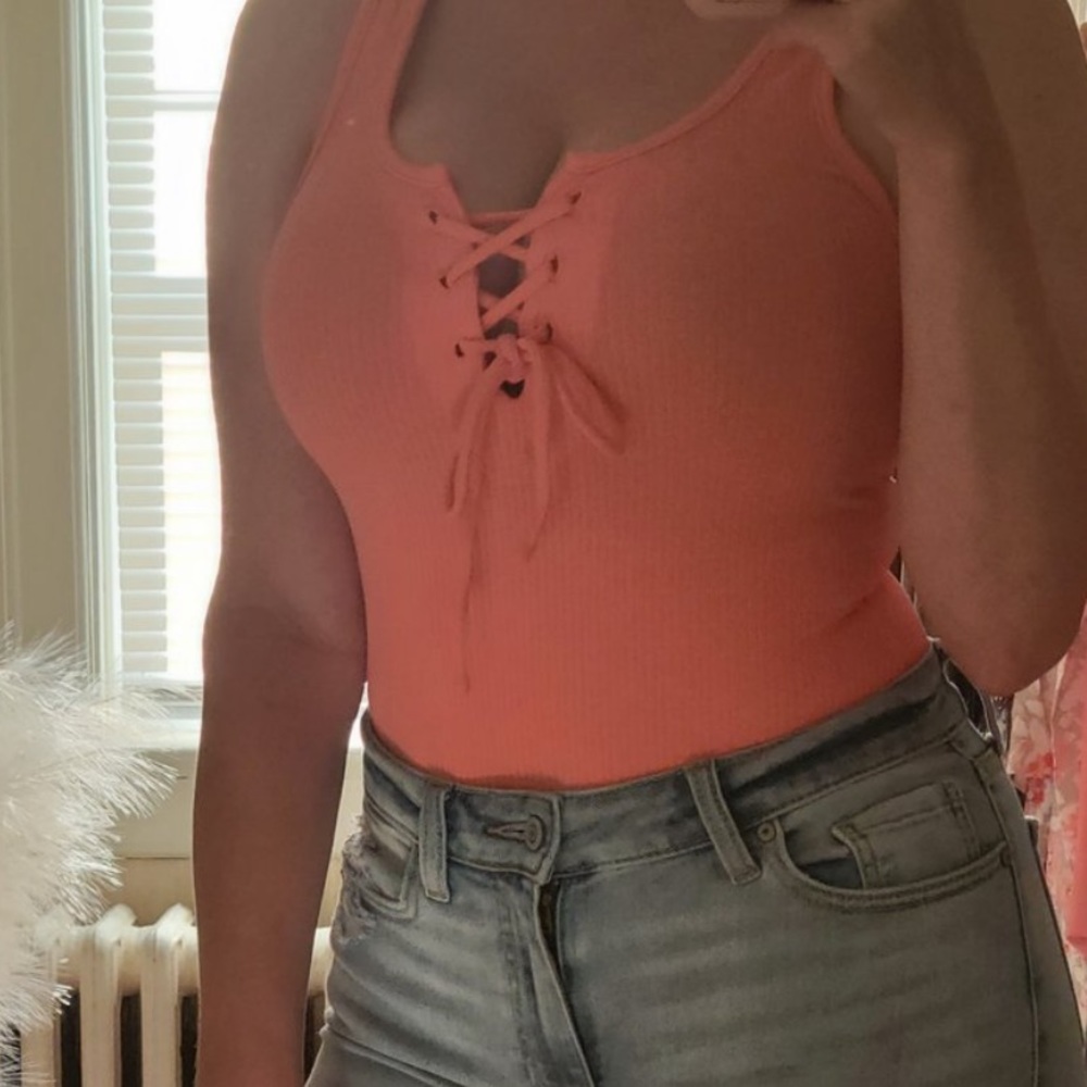 Lace up bodysuit